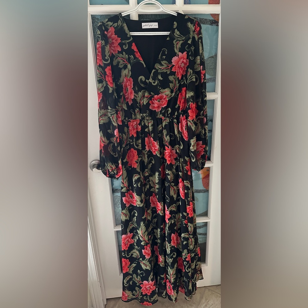 Floral Long Sleeve Dress